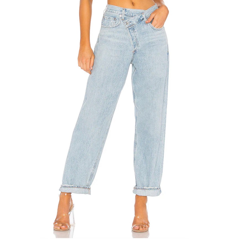 AGOLDE Criss Cross High Rise Straight Leg Light Wash Denim Jean Size 29
A097-983 - Picture 12 of 16